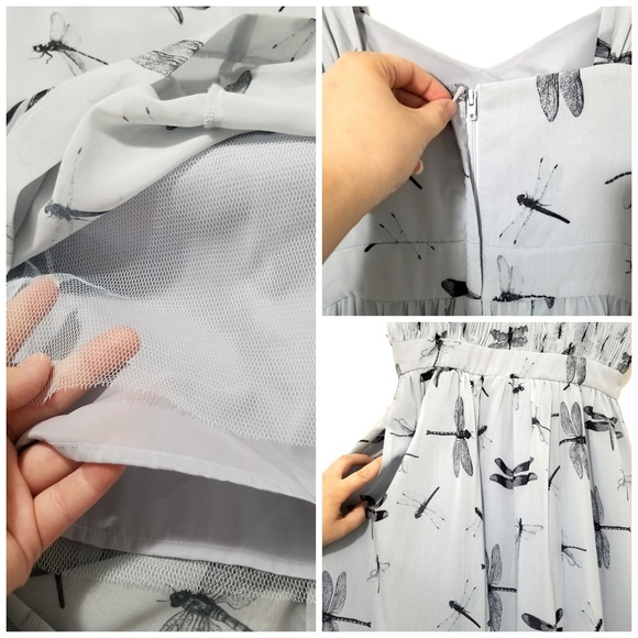 Modcloth Dragonfly Dress Geode Sz Small - Picture 6 of 8